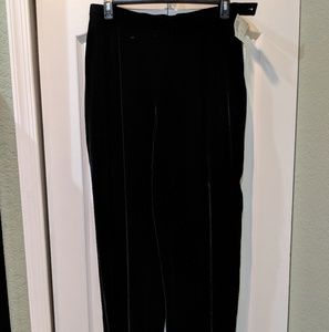 Black velvet pellazo pants